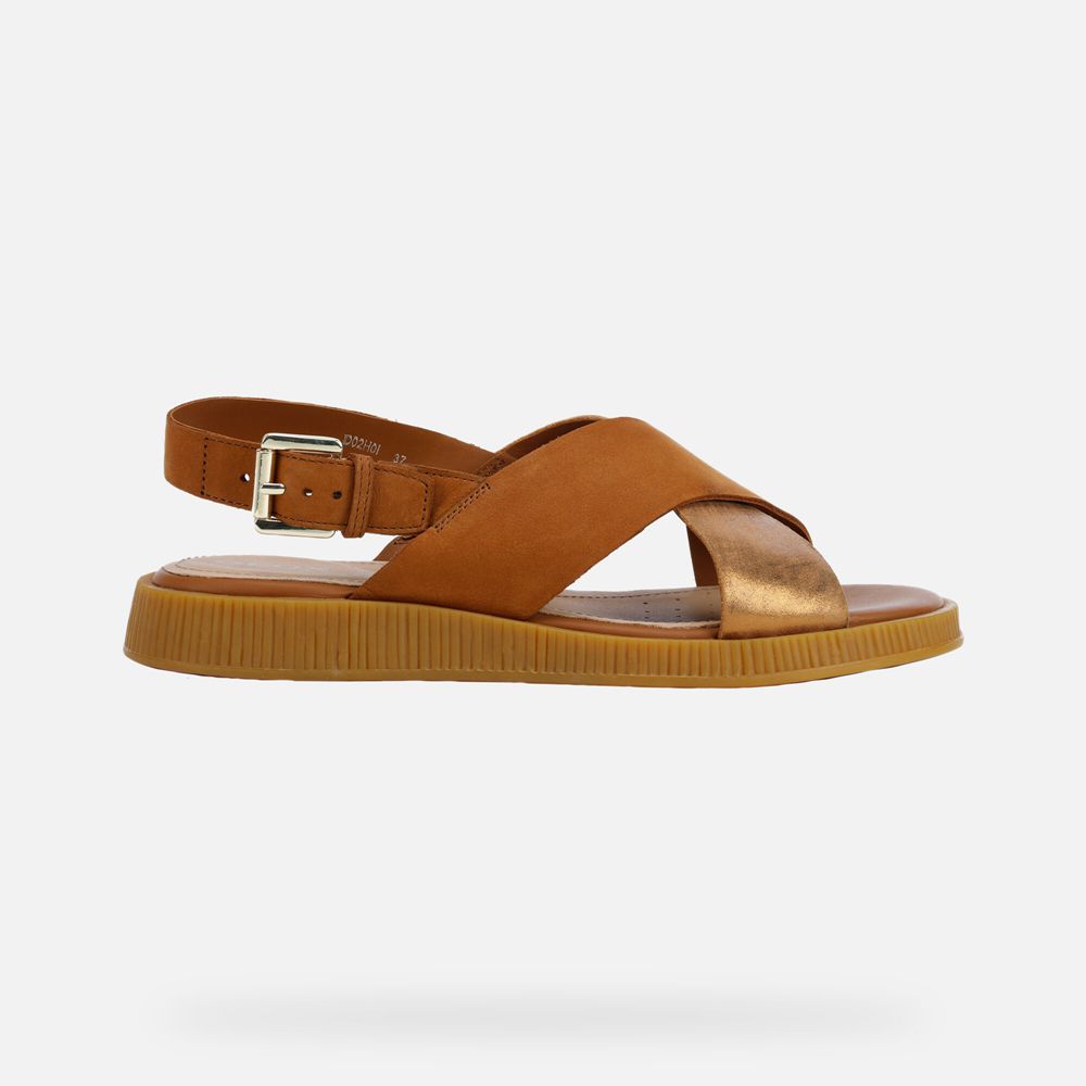 Sandalias Geox Senhora Marrom - Taormina - GOWXH0974